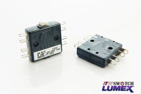 Micro interruptores de pólo duplo (DPDT)